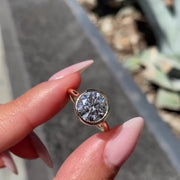 Classic Bezel Setting Moissanite Promise Ring